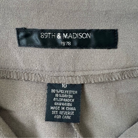 89th & Madison Beige Wide Leg Slacks - Picture 5 of 5